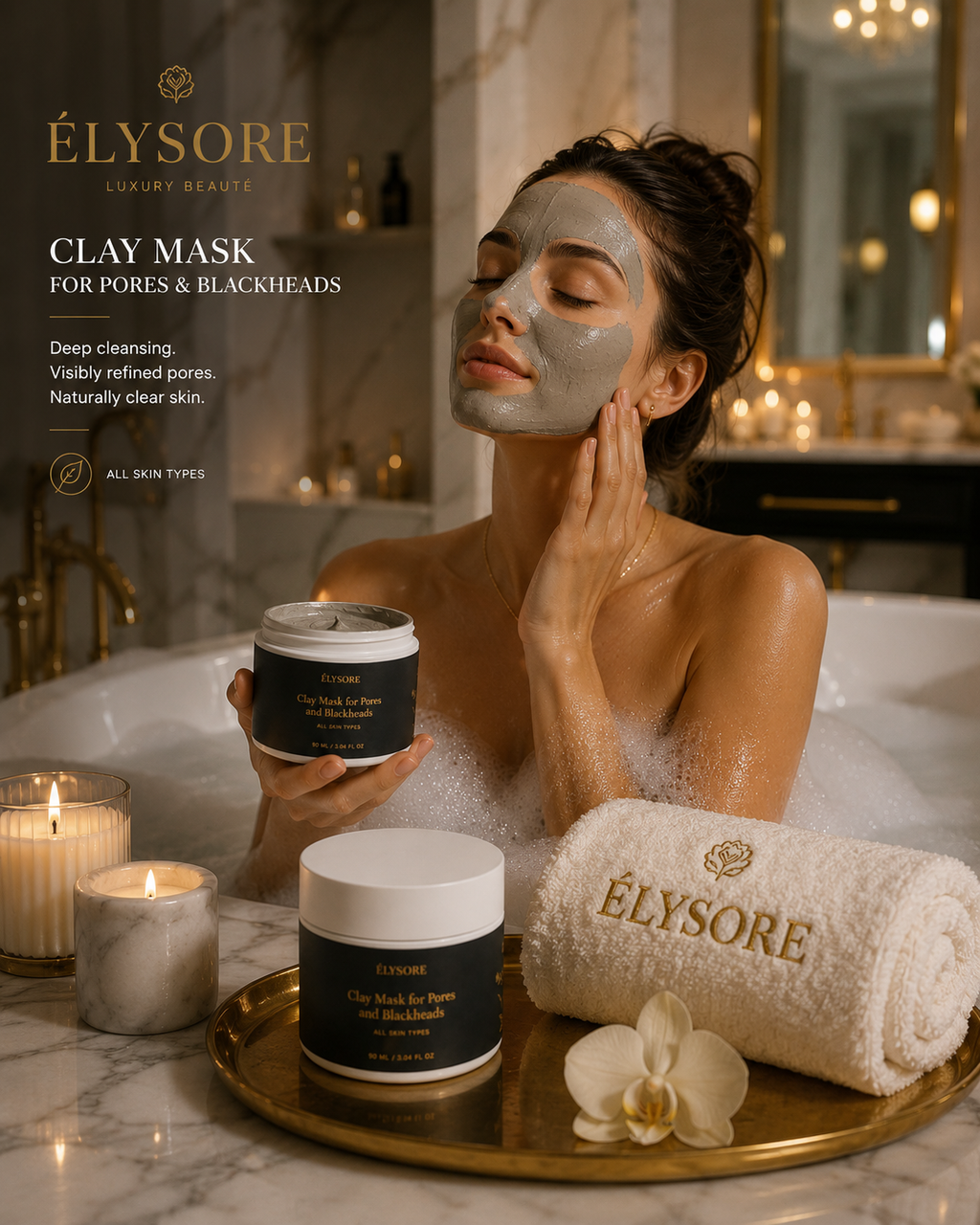 ÉLYSORE Purifying Clay Mask | Pore Refining & Blackhead Control