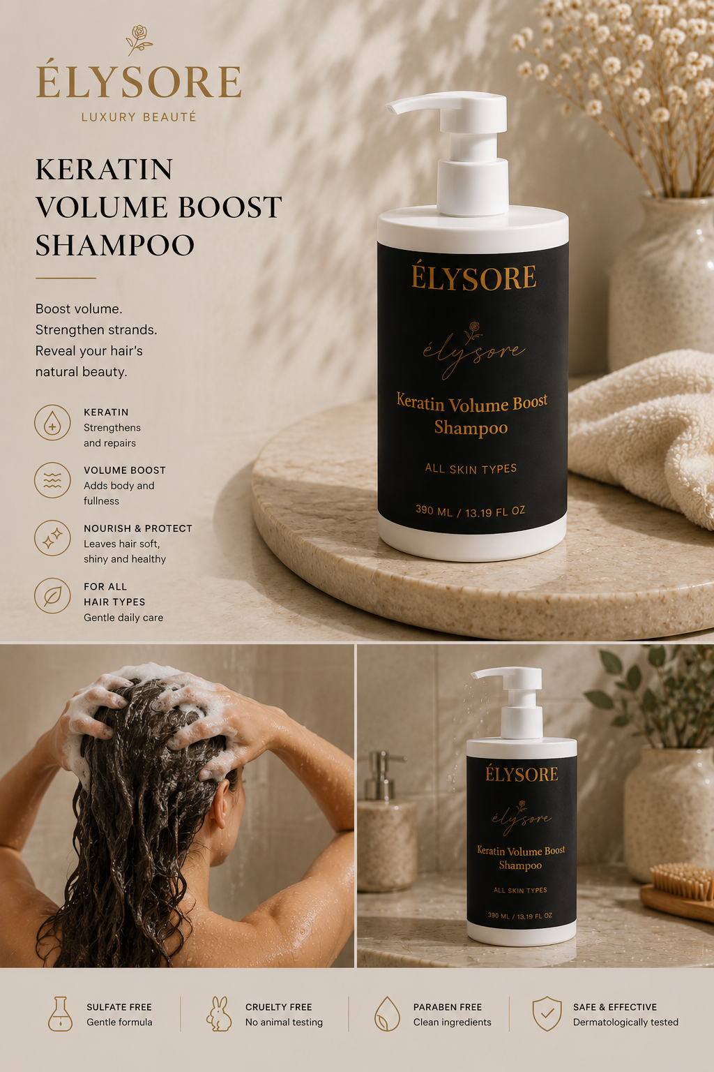 Keratin Volume Boost Shampoo