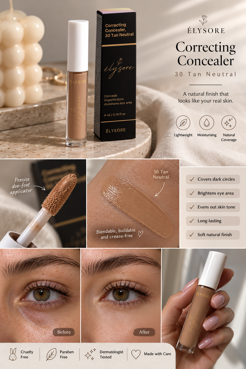 Correcting Concealer, 30 Tan Neutral
