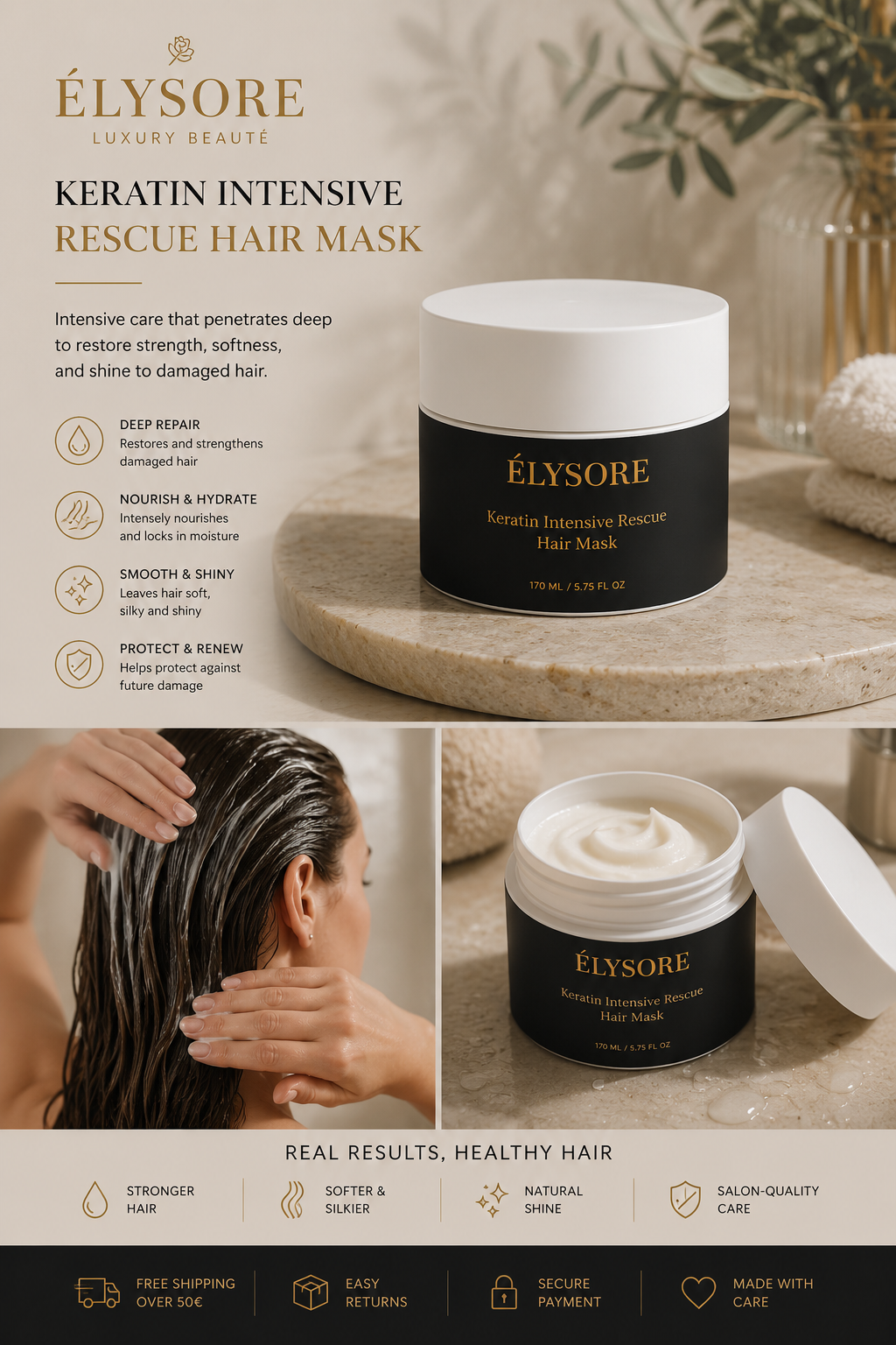 Keratin Intensive Rescue Hair Mask