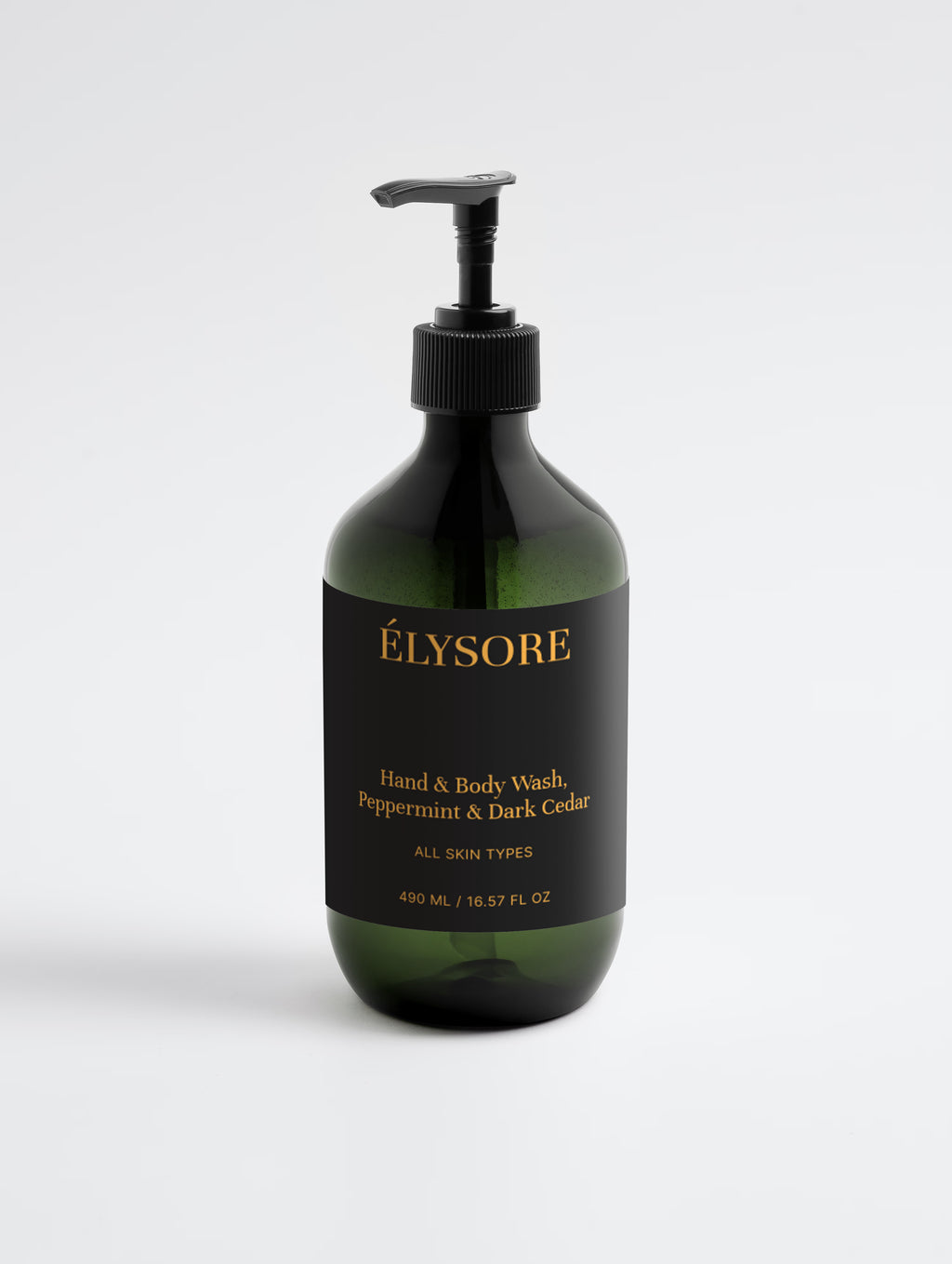 ÉLYSORE Refreshing Hand & Body Wash | Peppermint & Dark Cedar Hydrating Cleanser